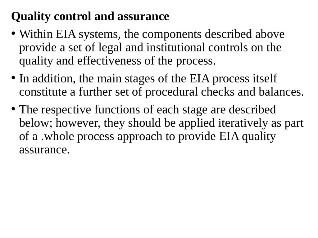 Environmental Impact Assessment Course Code: GeES - slide 63 of 210