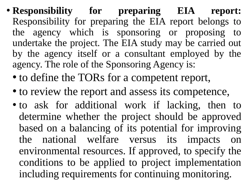 Environmental Impact Assessment Course Code: GeES - slide 93 of 210