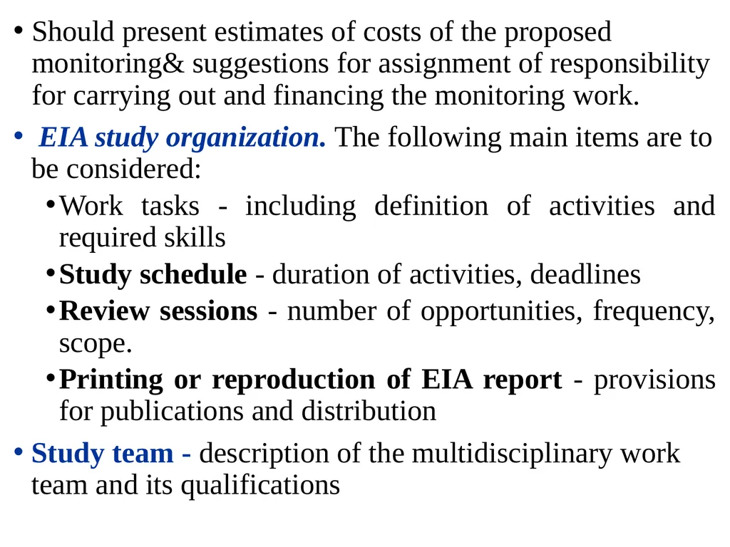 Environmental Impact Assessment Course Code: GeES - slide 187 of 210