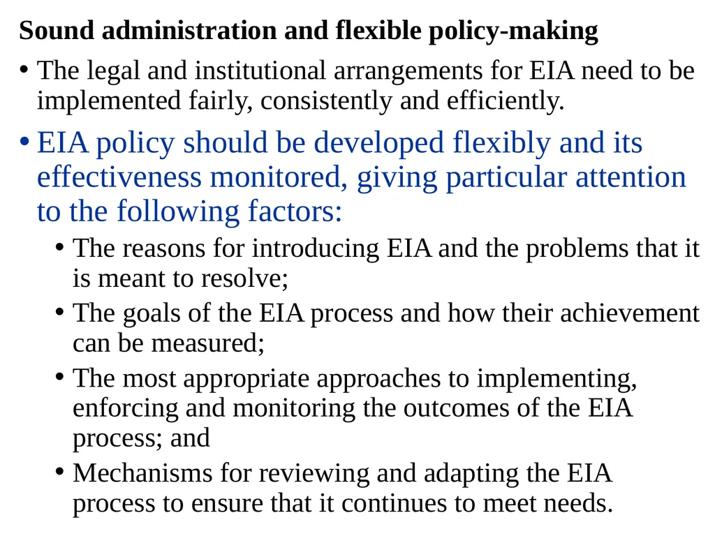 Environmental Impact Assessment Course Code: GeES - slide 130 of 210