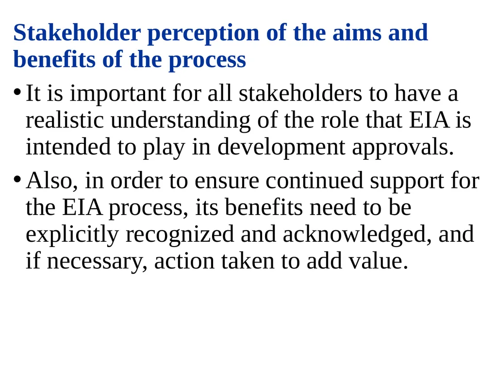 Environmental Impact Assessment Course Code: GeES - slide 131 of 210