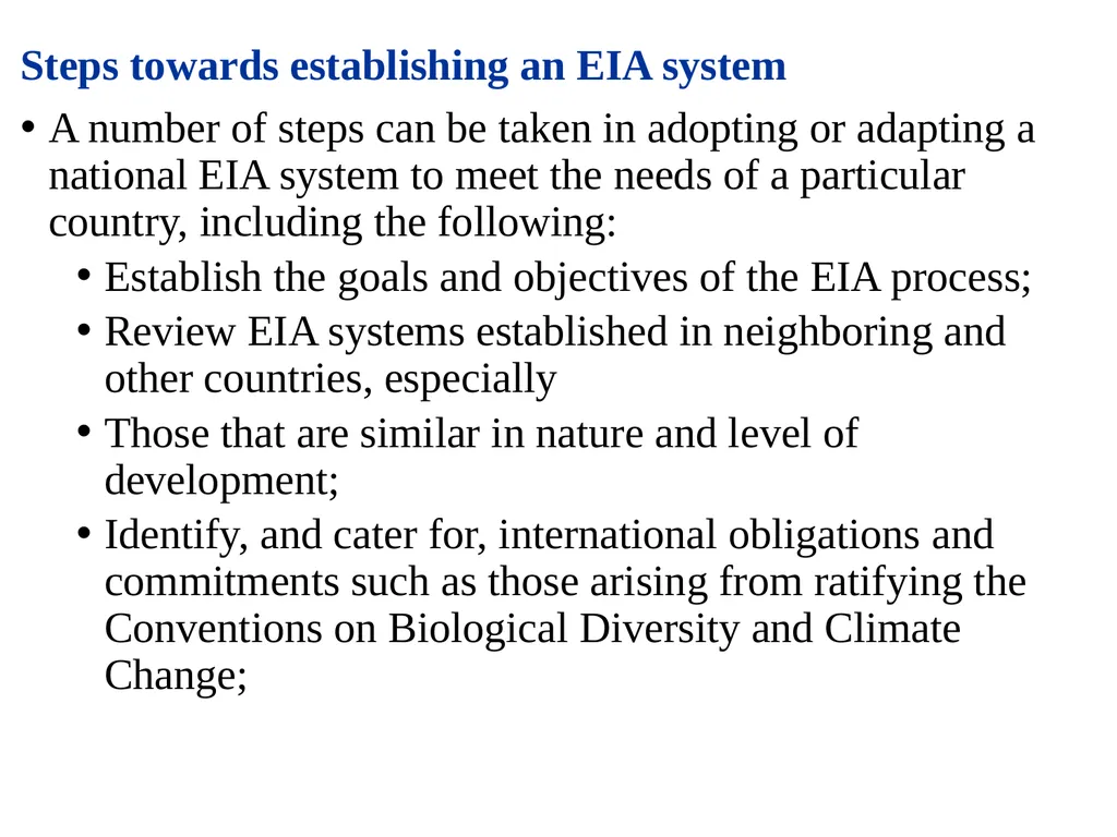 Environmental Impact Assessment Course Code: GeES - slide 138 of 210