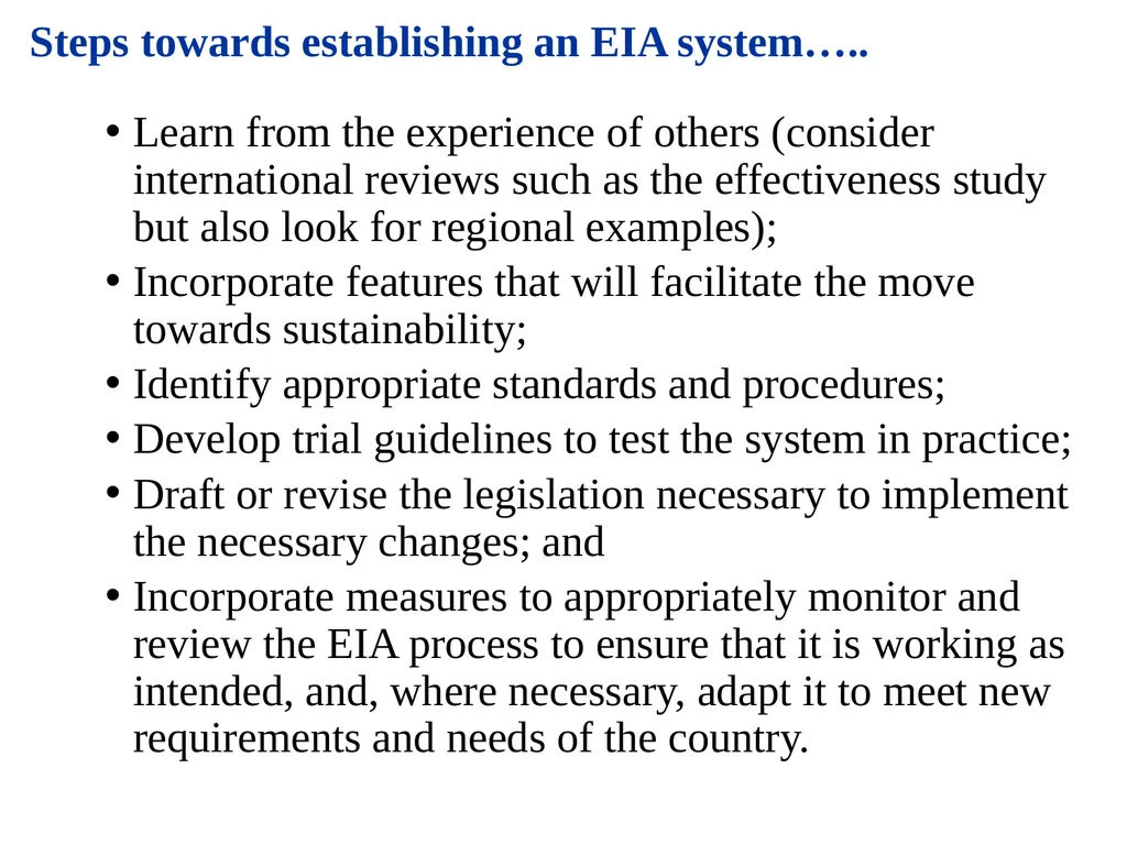 Environmental Impact Assessment Course Code: GeES - slide 139 of 210