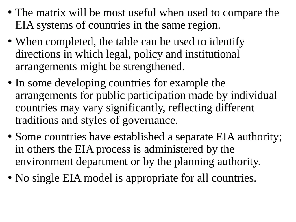 Environmental Impact Assessment Course Code: GeES - slide 114 of 210