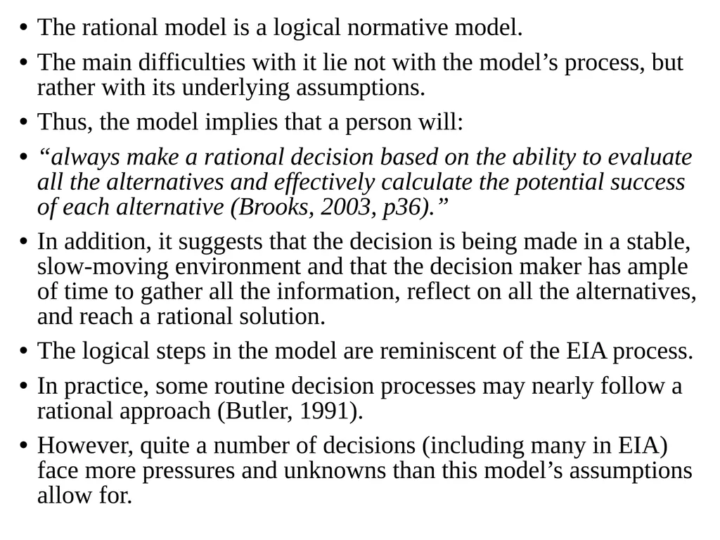 Environmental Impact Assessment Course Code: GeES - slide 175 of 210