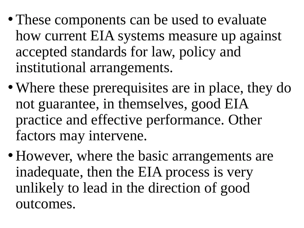 Environmental Impact Assessment Course Code: GeES - slide 127 of 210