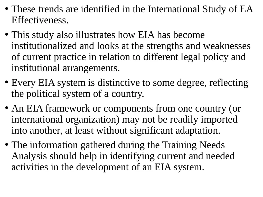 Environmental Impact Assessment Course Code: GeES - slide 112 of 210