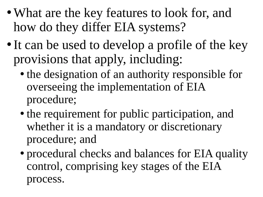 Environmental Impact Assessment Course Code: GeES - slide 113 of 210