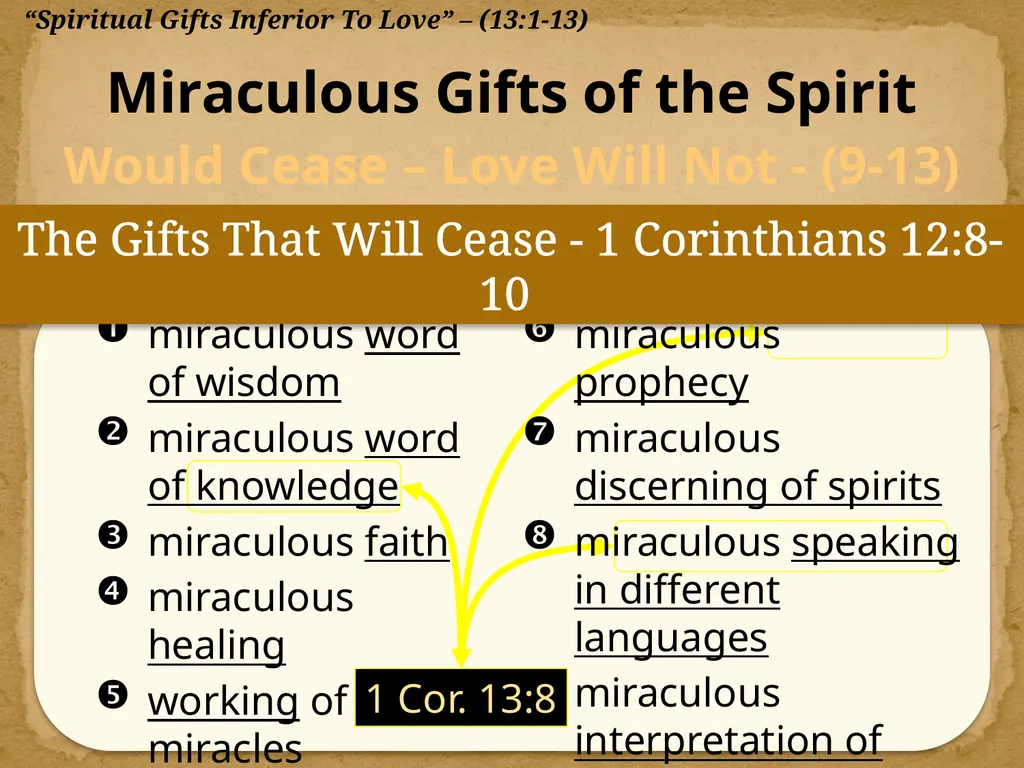 1 Corinthians 13:1-13 "Now Concerning"—Reply To - slide 26 of 52