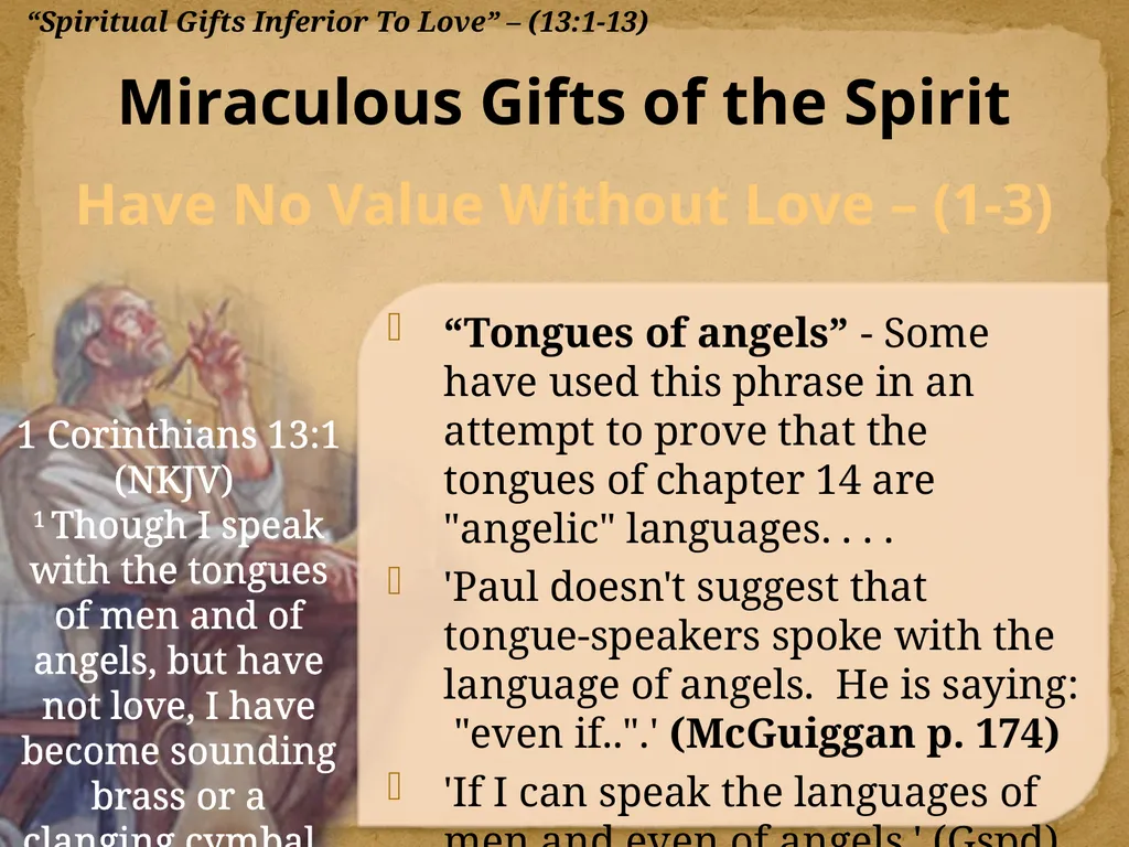 1 Corinthians 13:1-13 "Now Concerning"—Reply To - slide 14 of 52