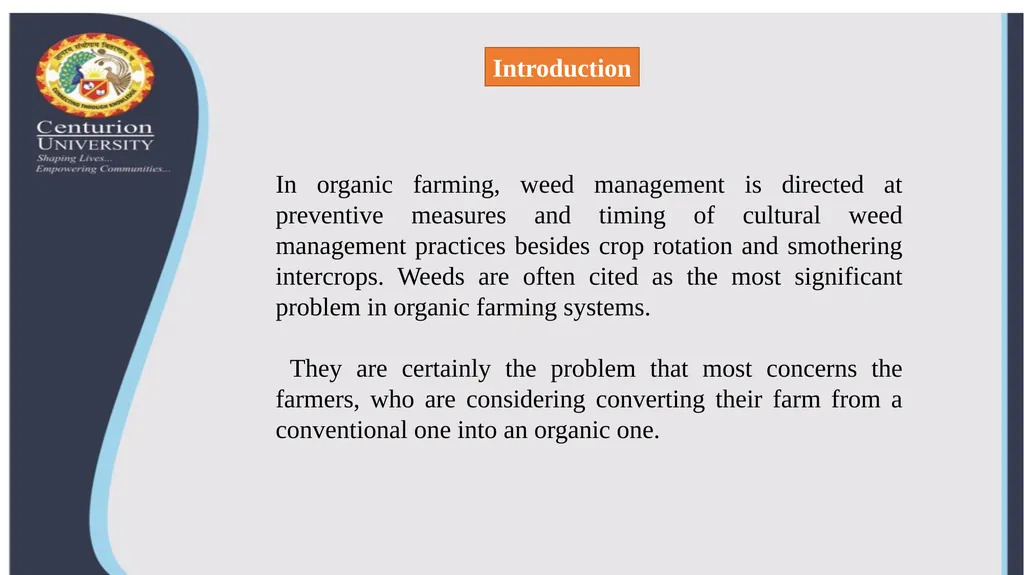 Center for Smart Agriculture Organic Farming - slide 2 of 7