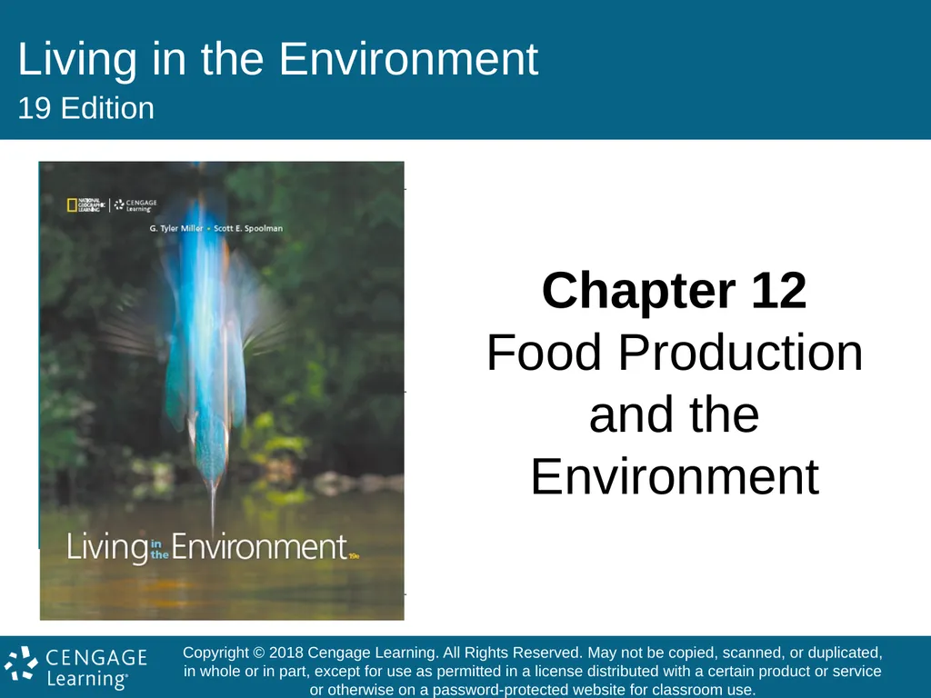 Living in the Environment 19 Edition Chapter 12 - slide 1 of 82