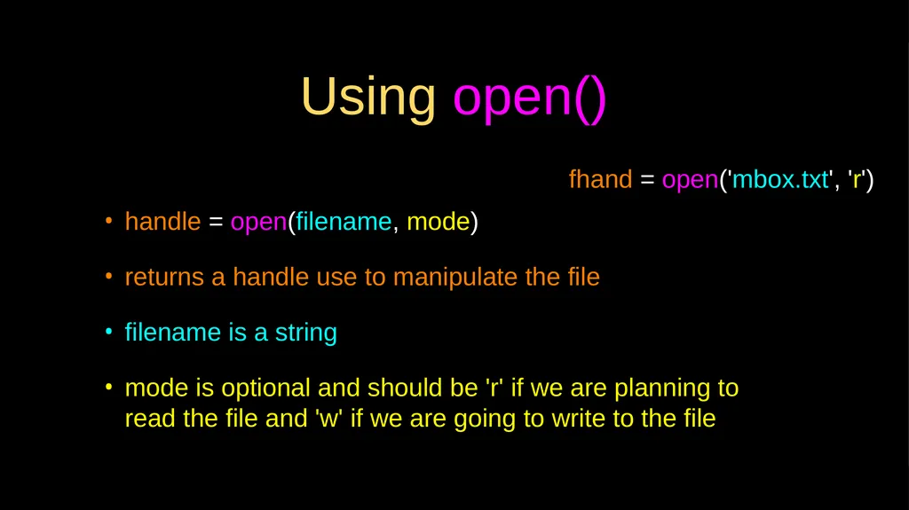 Reading Files Chapter 7 Python for Everybody - slide 5 of 24