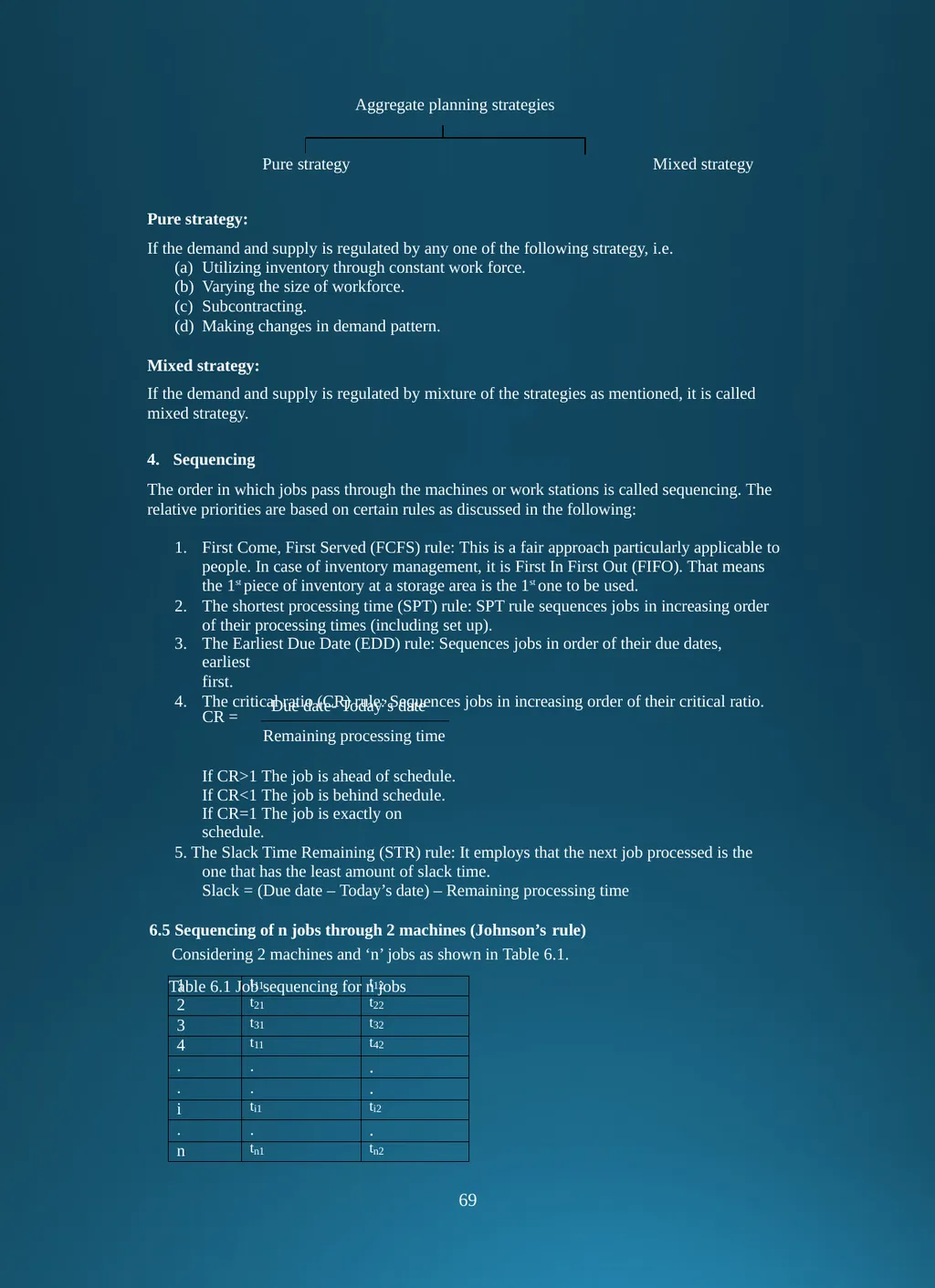 Production and Operation Management . CHAPTER-I - slide 70 of 95