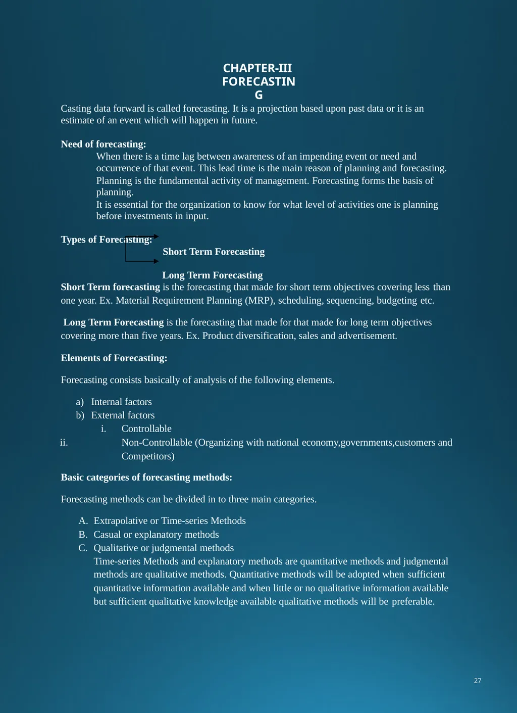 Production and Operation Management . CHAPTER-I - slide 28 of 95