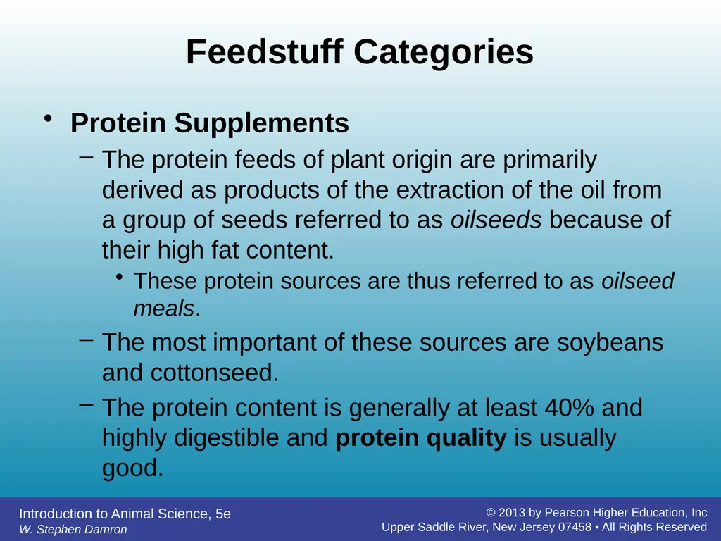 Feedstuffs Classification Chapter 7 W. Stephen - slide 25 of 35