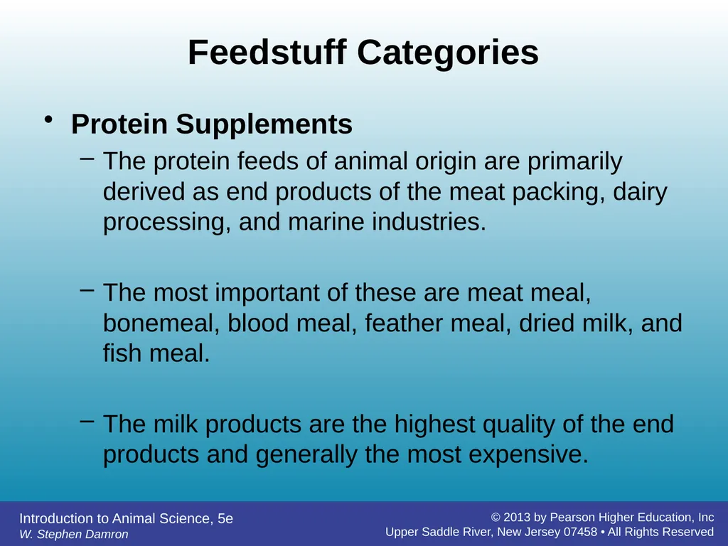 Feedstuffs Classification Chapter 7 W. Stephen - slide 26 of 35