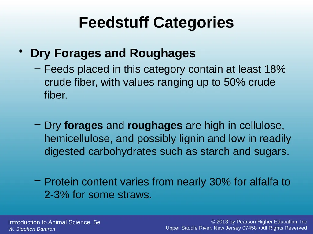Feedstuffs Classification Chapter 7 W. Stephen - slide 5 of 35