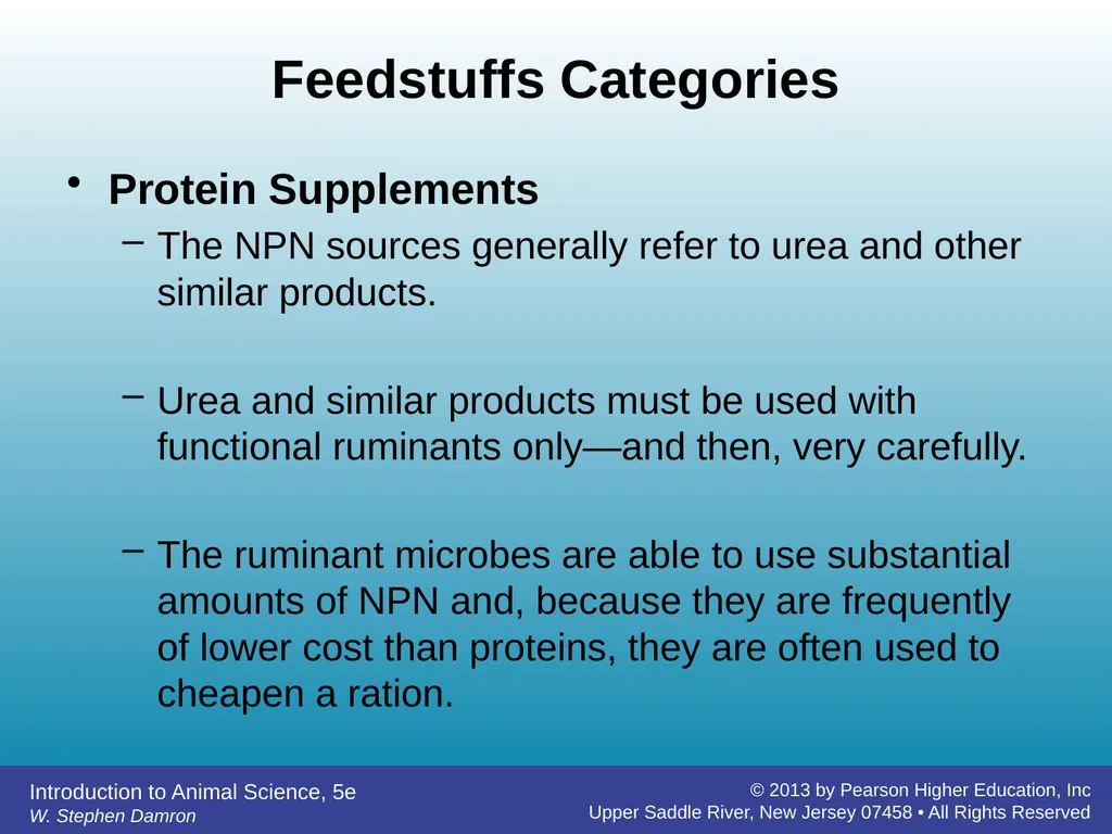 Feedstuffs Classification Chapter 7 W. Stephen - slide 27 of 35