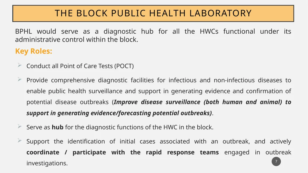 Block Public Health Unit (BPHU) Prasanth K S/ - slide 7 of 16