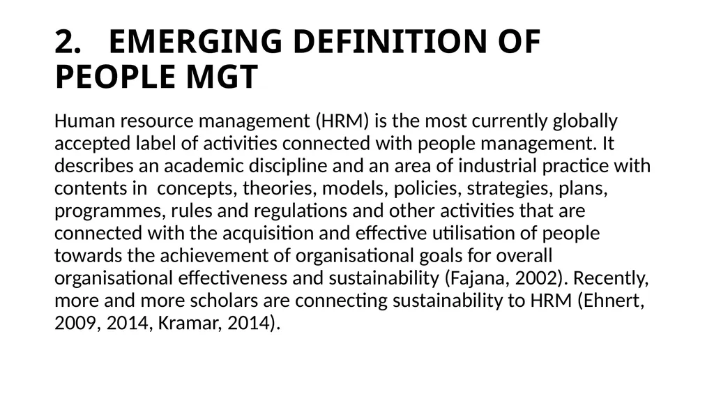 SUSTAINABILITY ISSUES AND NEW DEFINITIONS OF - slide 3 of 43