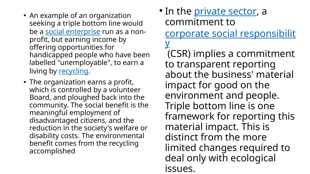 SUSTAINABILITY ISSUES AND NEW DEFINITIONS OF - slide 25 of 43