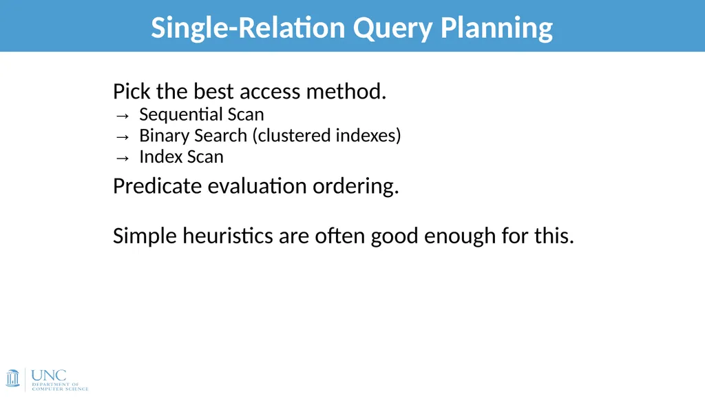 Lecture 15: Query Optimization 1 Announcements - slide 19 of 49