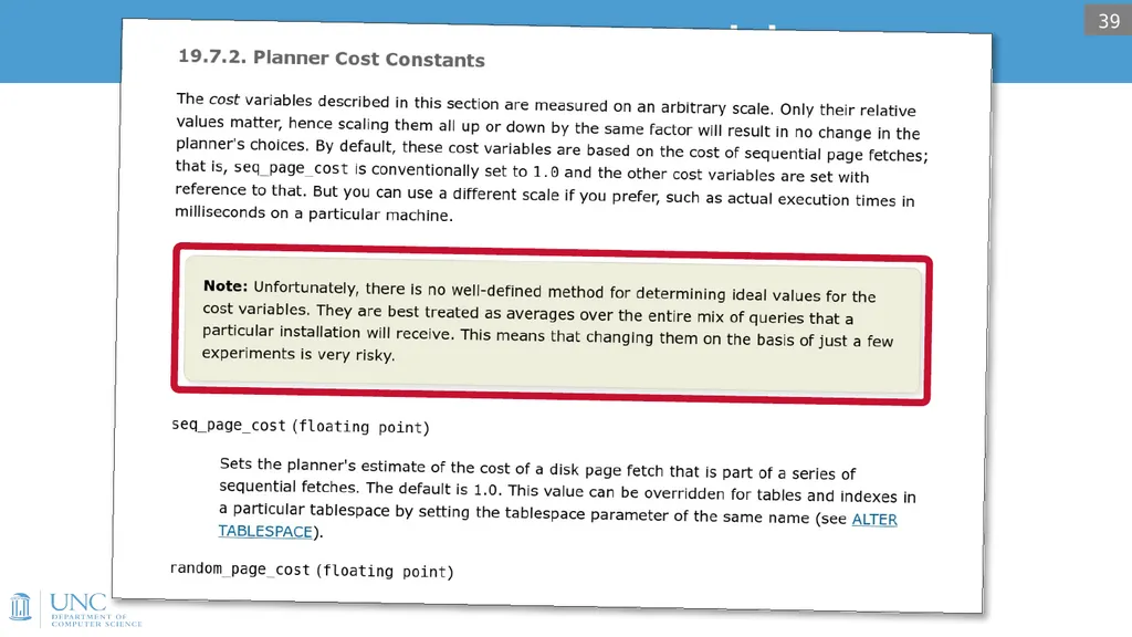 Lecture 15: Query Optimization 1 Announcements - slide 37 of 49