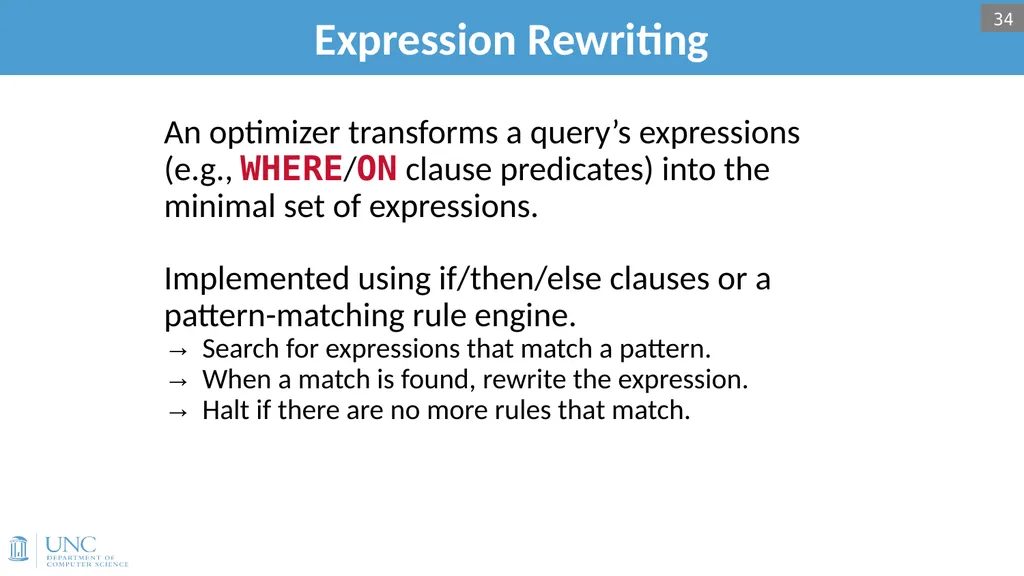 Lecture 15: Query Optimization 1 Announcements - slide 32 of 49