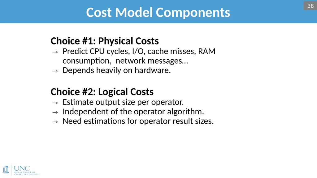 Lecture 15: Query Optimization 1 Announcements - slide 36 of 49