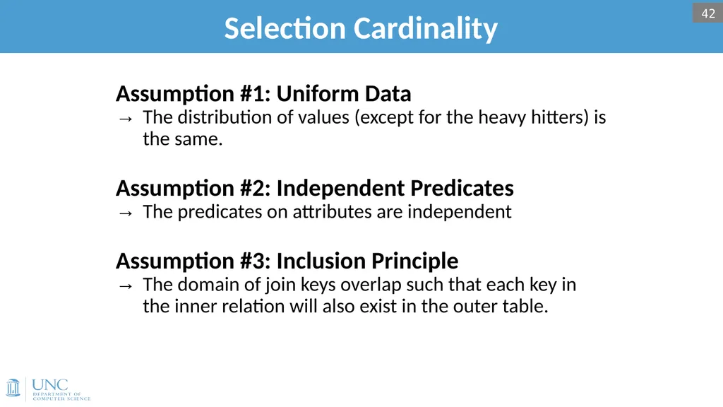 Lecture 15: Query Optimization 1 Announcements - slide 40 of 49