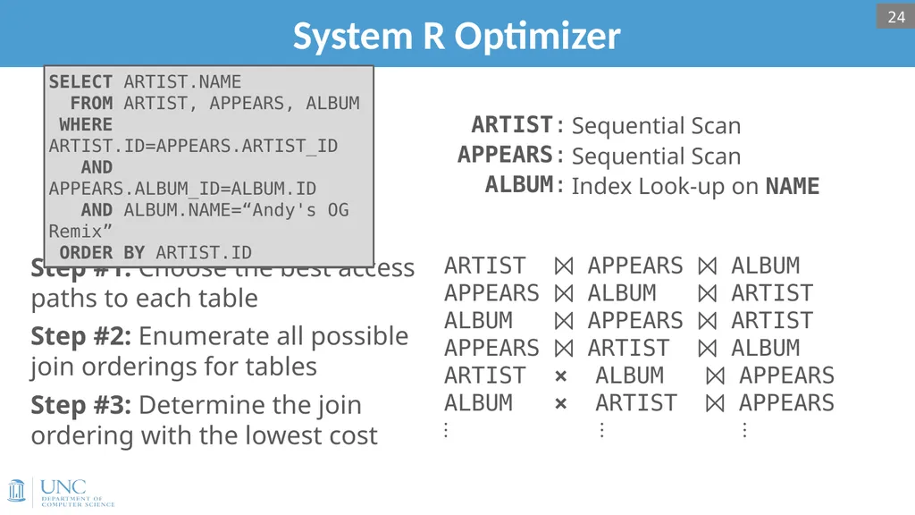 Lecture 15: Query Optimization 1 Announcements - slide 23 of 49
