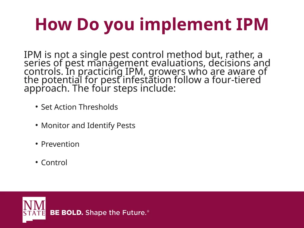ITEGRATED PEST MANGAGEMENT SIMPLIFIED Presented by - slide 4 of 25