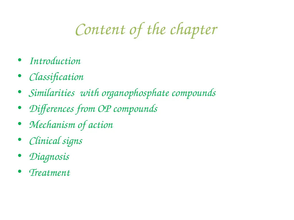 Carbamate Insecticides Dr. Kumari Anjana Assistant - slide 2 of 13