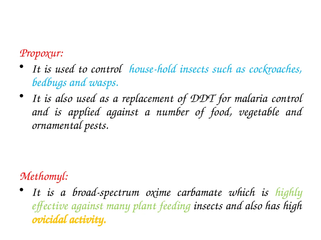 Carbamate Insecticides Dr. Kumari Anjana Assistant - slide 12 of 13