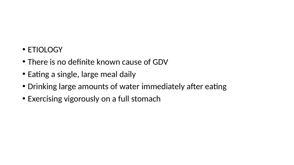 GASTRIC DILATATION IN CANINES Dr Mithilesh Kumar - slide 4 of 27