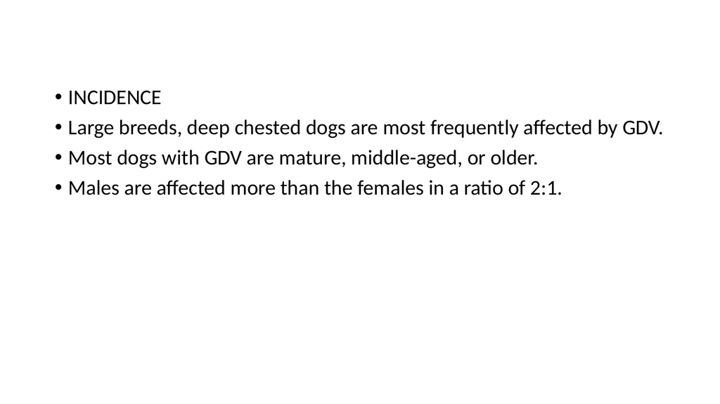 GASTRIC DILATATION IN CANINES Dr Mithilesh Kumar - slide 3 of 27