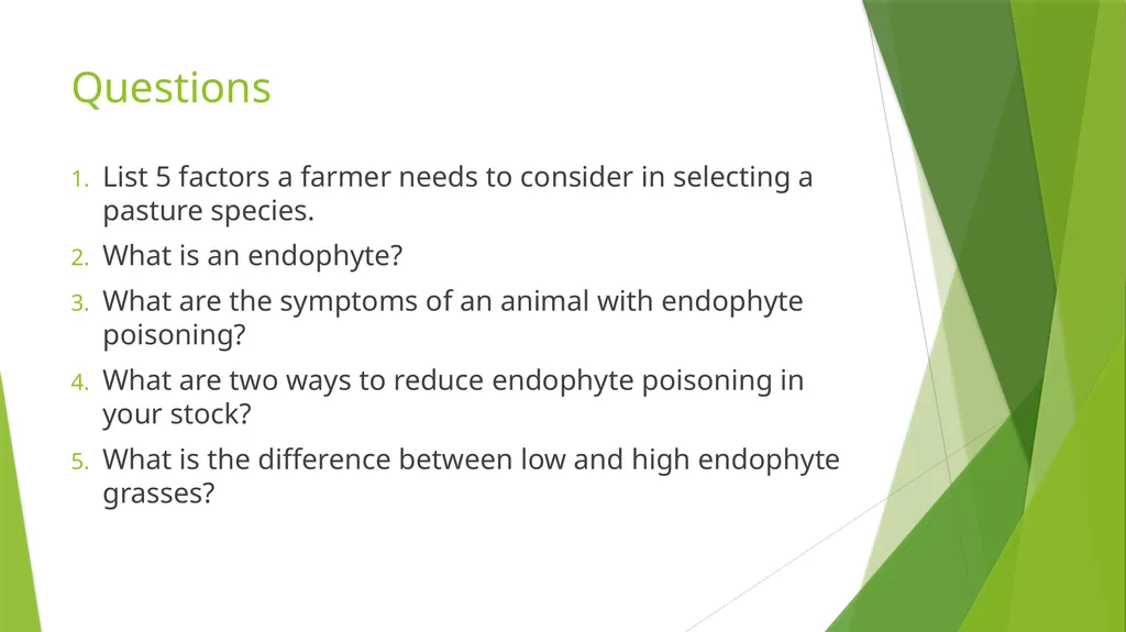 The Role of Plant Biology in Agribusiness. Level 2 - slide 56 of 83