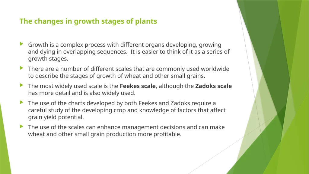 The Role of Plant Biology in Agribusiness. Level 2 - slide 81 of 83