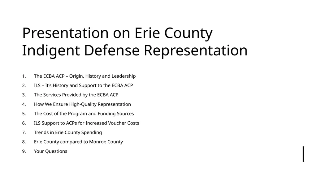 Presentation by the Erie County Bar Association’s - slide 2 of 59