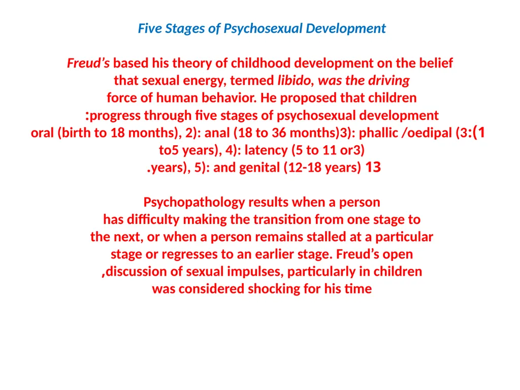 Theories of personality development. 1: - slide 5 of 22