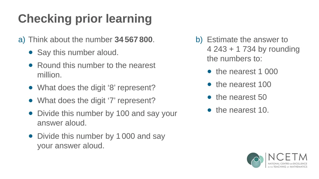 Rounding integers to significant figures (from 1.1 - slide 10 of 47