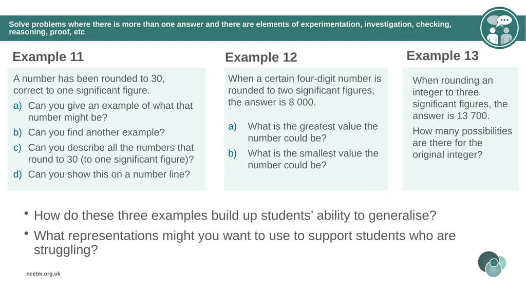 Rounding integers to significant figures (from 1.1 - slide 38 of 47