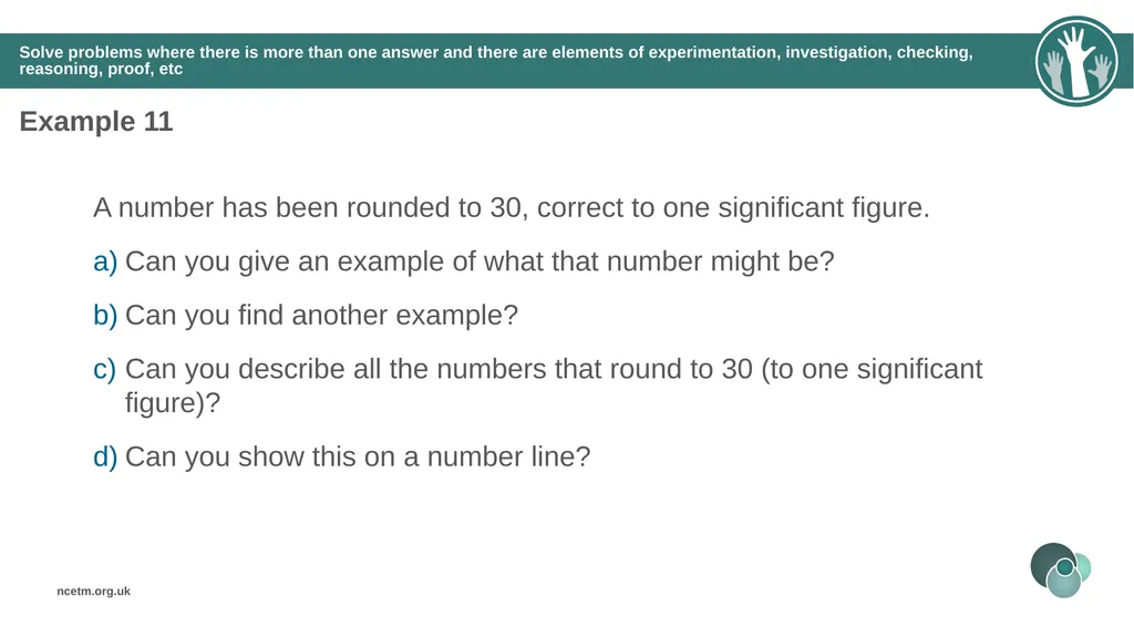 Rounding integers to significant figures (from 1.1 - slide 35 of 47