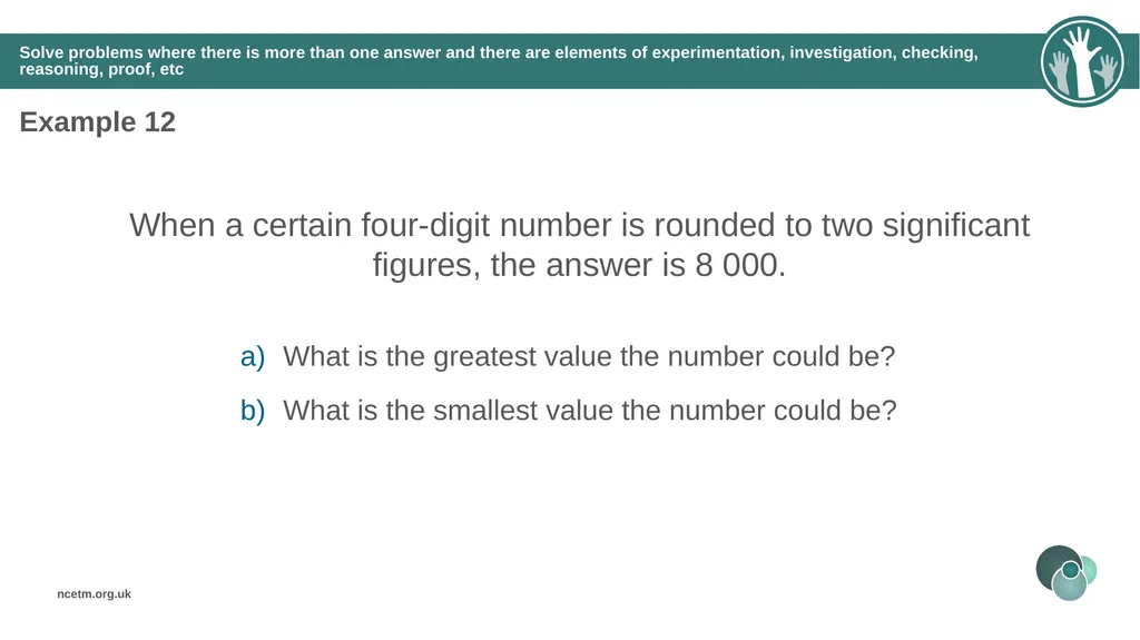 Rounding integers to significant figures (from 1.1 - slide 36 of 47