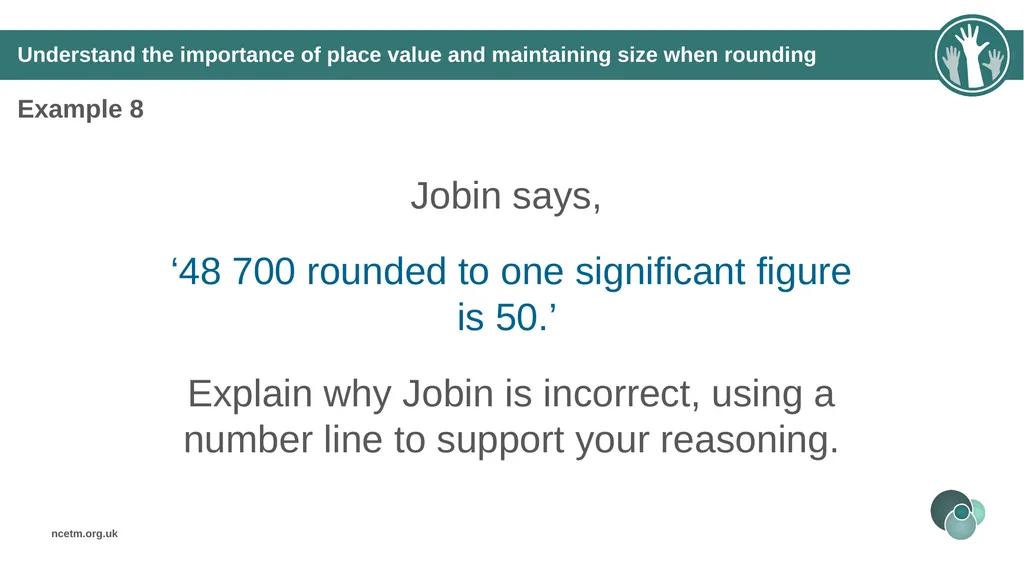 Rounding integers to significant figures (from 1.1 - slide 29 of 47