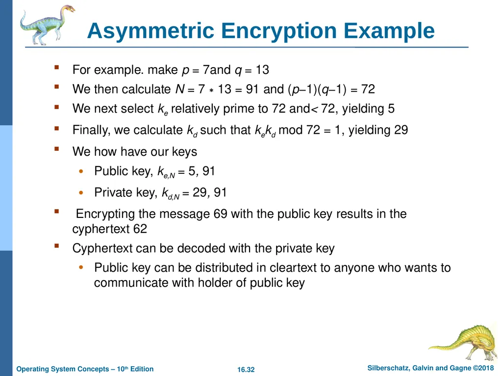 Chapter 16: Security Chapter 16: Security The - slide 32 of 58
