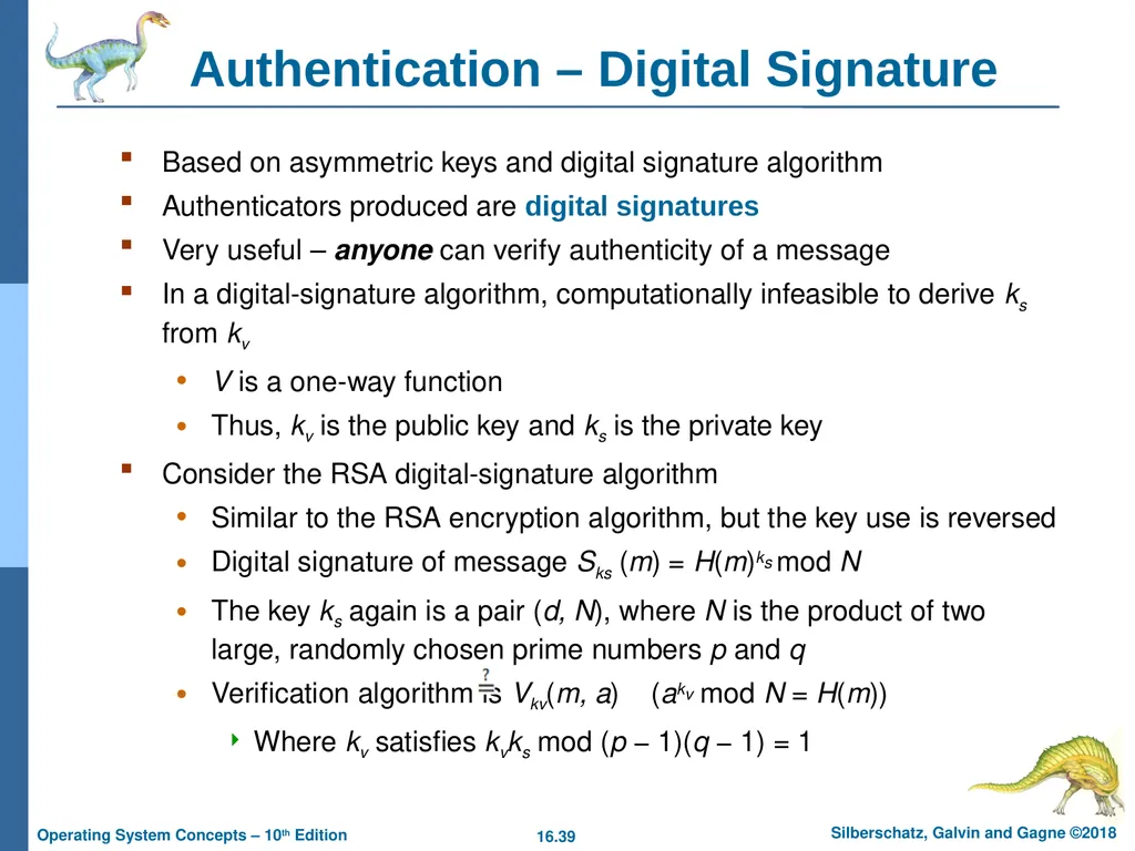 Chapter 16: Security Chapter 16: Security The - slide 39 of 58