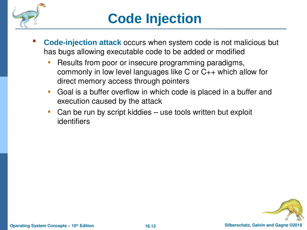 Chapter 16: Security Chapter 16: Security The - slide 12 of 58
