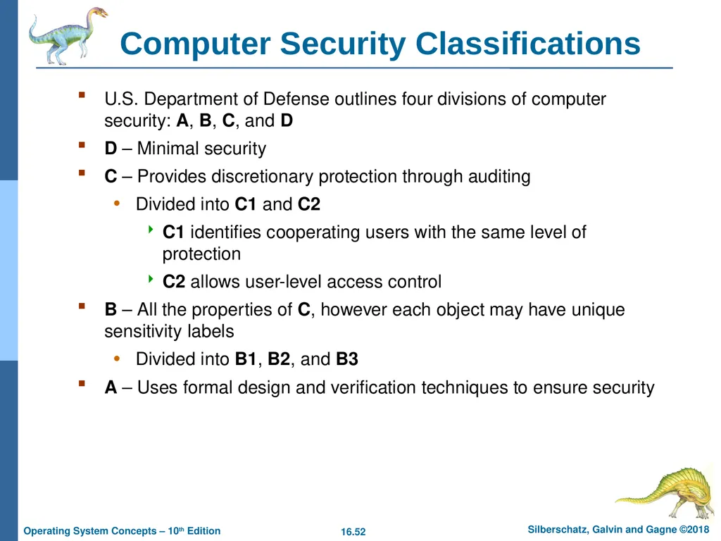 Chapter 16: Security Chapter 16: Security The - slide 52 of 58